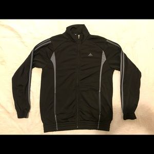Men’s Adidas Black & Gray Zip Up Jacket
